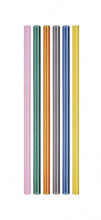 Carica l'immagine nel visualizzatore di Gallery, Set 5 cannucce in vetro + scovolino
