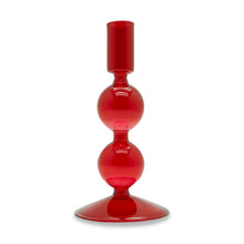 Carica l'immagine nel visualizzatore di Gallery, Portacandele in vetro 16cm Rosso
