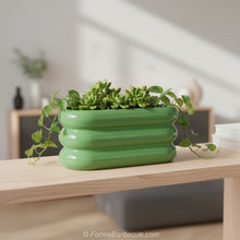 Carica l'immagine nel visualizzatore di Gallery, Portavaso oblungo cm.25 Verde