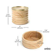 Carica l'immagine nel visualizzatore di Gallery, Portagioie in legno Tesora Wood ottone Umbra