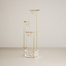 Carica l'immagine nel visualizzatore di Gallery, Portagioie ottone e vetro Tesora Jeverly Stand Umbra