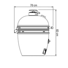 Carica l'immagine nel visualizzatore di Gallery, Barbecue a carbone Yakiniku Kamado Large Solo Basic