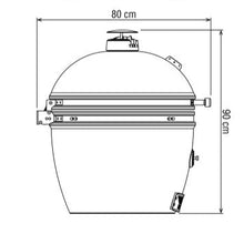Carica l'immagine nel visualizzatore di Gallery, Barbecue a carbone Yakiniku Kamado XLarge Solo Basic