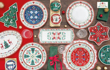 Carica l'immagine nel visualizzatore di Gallery, Teiera con 2 tazze in porcellana CHRISTMAS FOLK