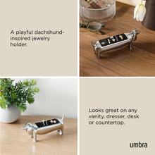 Carica l'immagine nel visualizzatore di Gallery, Portagioie porta anelli bassotto Dachsie cromato UMBRA