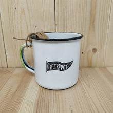 Carica l'immagine nel visualizzatore di Gallery, Tazza RETROPOT acciaio smaltato "Stop & Look"