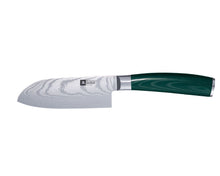 Carica l'immagine nel visualizzatore di Gallery, Coltello santoku 12,5cm professionale MIDORI in cofanetto bambù - Prezzo Outlet
