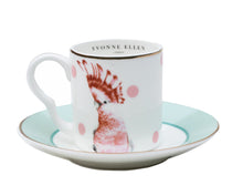 Carica l'immagine nel visualizzatore di Gallery, Set 2 tazzine espresso con piattino Yvonne Ellen Parrot/Cheetah