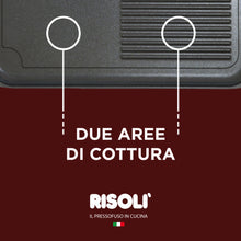 Carica l'immagine nel visualizzatore di Gallery, Piastra grill alluminio pressofuso RISOLÌ DUAL Grill Explora