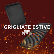 Carica l'immagine nel visualizzatore di Gallery, Piastra grill alluminio pressofuso RISOLÌ DUAL Grill Explora