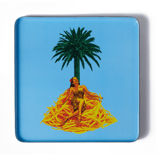 Carica l'immagine nel visualizzatore di Gallery, Vassoio quadrato in metallo Bolo Island Gangzai Design