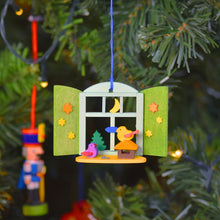 Carica l'immagine nel visualizzatore di Gallery, Decorazione in legno Finestra con animaletti Graupner Holzminiaturen - Prezzo Outlet
