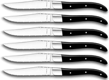 Carica l'immagine nel visualizzatore di Gallery, Cofanetto 6 coltelli da bistecca AMEFA neri
