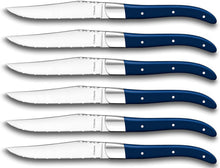 Carica l'immagine nel visualizzatore di Gallery, Cofanetto 6 coltelli da bistecca AMEFA blu