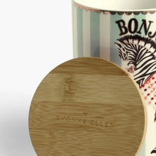 Carica l'immagine nel visualizzatore di Gallery, Barattolo contenitore in porcellana con tappo in bamboo Yvonne Ellen Zebra