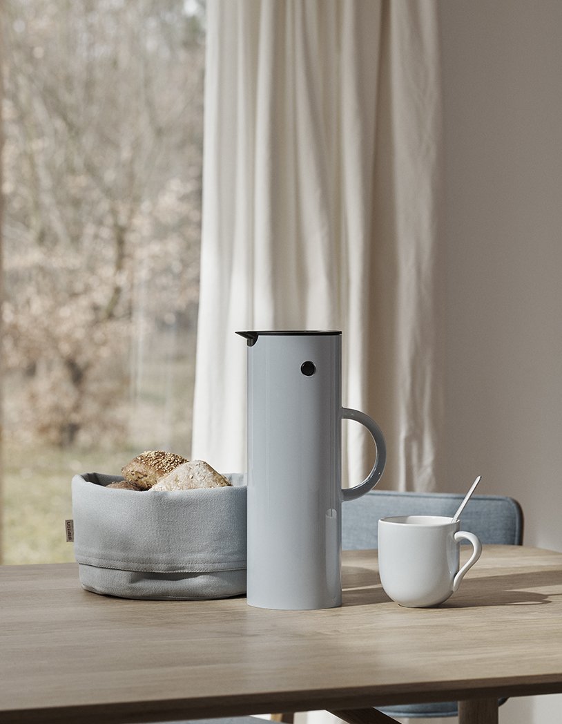 Caraffa Stelton Glacier con vetro per bere, caraffa per acqua, brocca, vetro trasparente 1 L
