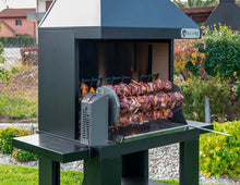 Carica l'immagine nel visualizzatore di Gallery, Girarrosto elettrico professionale per barbecue a legna VULCANO FIRE MeatFire900