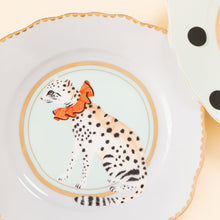 Carica l'immagine nel visualizzatore di Gallery, Set 4 piatti torta Yvonne Ellen GIRAFFE/LEOPARD/DOG/BIRDS TEA