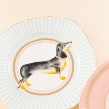 Carica l'immagine nel visualizzatore di Gallery, Set 4 piatti torta Yvonne Ellen GIRAFFE/LEOPARD/DOG/BIRDS TEA