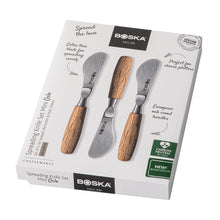 Carica l'immagine nel visualizzatore di Gallery, Set 3 spalmini manico quercia Oslo Boska