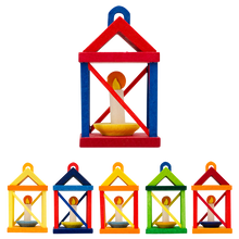 Carica l'immagine nel visualizzatore di Gallery, Decorazione lanterna in legno 6 colori Graupner Holzminiaturen - Prezzo Outlet