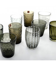Carica l'immagine nel visualizzatore di Gallery, Bicchiere vetro Melting Pot Set 6 pezzi Grey