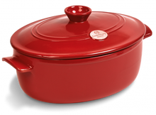 Carica l'immagine nel visualizzatore di Gallery, Cocotte ovale 39,5x26,5 cm 6lt Emile Henry Grand Cru