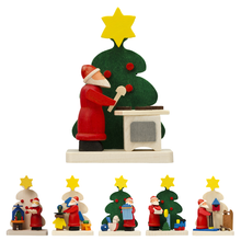 Carica l'immagine nel visualizzatore di Gallery, Decorazione in legno Babbo Natale vari soggetti Graupner Holzminiaturen - Prezzo Outlet