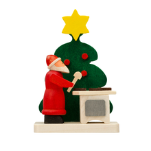 Carica l'immagine nel visualizzatore di Gallery, Decorazione in legno Babbo Natale vari soggetti Graupner Holzminiaturen - Prezzo Outlet