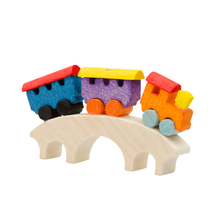 Carica l'immagine nel visualizzatore di Gallery, Decorazionein legno  trenino sul ponte Graupner Holzminiaturen - Prezzo Outlet