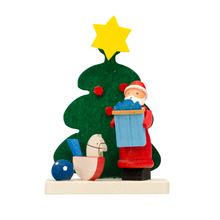 Carica l'immagine nel visualizzatore di Gallery, Decorazione in legno Babbo Natale vari soggetti Graupner Holzminiaturen - Prezzo Outlet