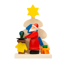 Carica l'immagine nel visualizzatore di Gallery, Decorazione in legno Babbo Natale vari soggetti Graupner Holzminiaturen - Prezzo Outlet