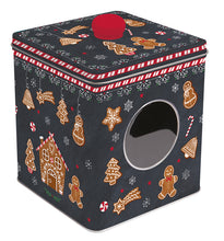 Carica l'immagine nel visualizzatore di Gallery, Biscottiera in latta 13x13x14,5 Gingerbread