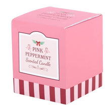 Carica l'immagine nel visualizzatore di Gallery, Candela di Natale profumata alla menta piperita rosa
