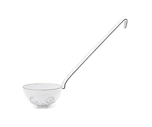 Mestolo forato Ø9 ferro smaltato RIESS Bianco