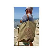 Carica l'immagine nel visualizzatore di Gallery, Borsa da spiaggia retrò RR40 in tela militare riciclata
