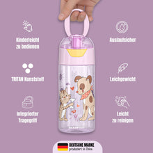 Carica l'immagine nel visualizzatore di Gallery, Borraccia per bambini borraccia leggera - cane e gatto rosa
