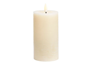 Candela led in cera Ø5,0 x 10 color crema
