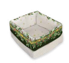 Sacchetto portapane sfoderabile Christmas Village Verde