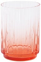 Carica l&#39;immagine nel visualizzatore di Gallery, Set 6 tumbler in vetro multicolor rigato Rainbow
