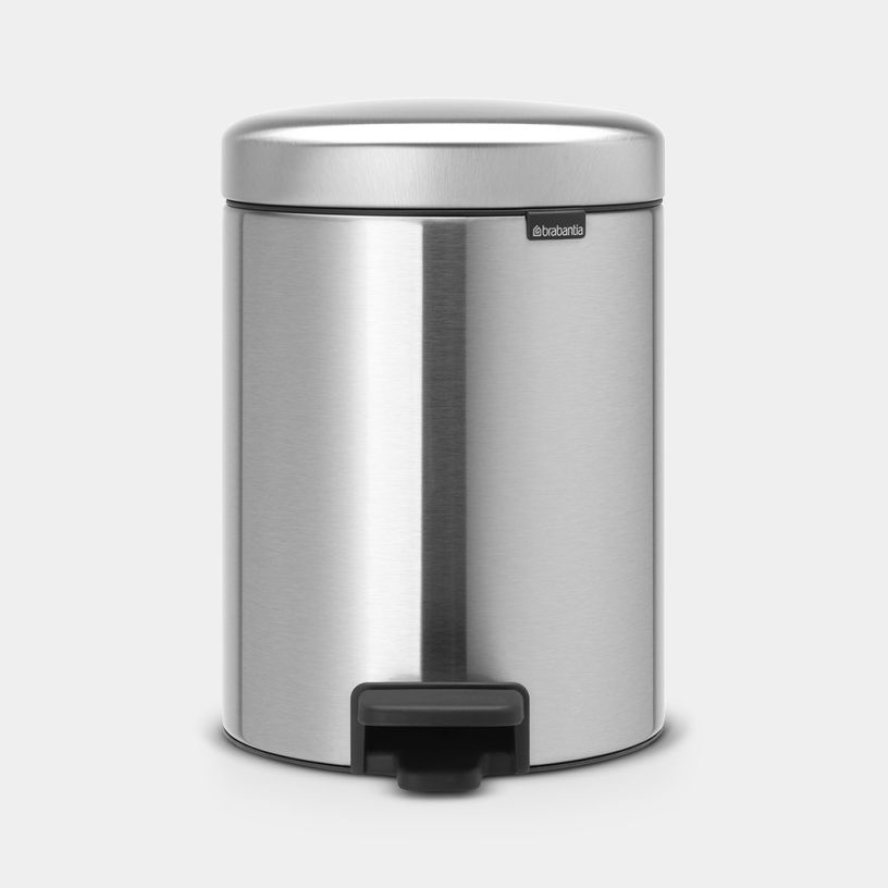 Pattumiera a pedale NewIcon Brabantia 5 lt Acciaio Anti Impronta