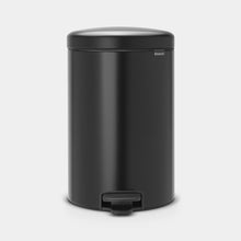 Carica l&#39;immagine nel visualizzatore di Gallery, Pattumiera a pedale NewIcon Brabantia 20 lt Matt Black
