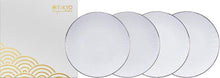 Carica l&#39;immagine nel visualizzatore di Gallery, Set 4 piatti piani Ø15 Tokyo Design Studio Nippon White
