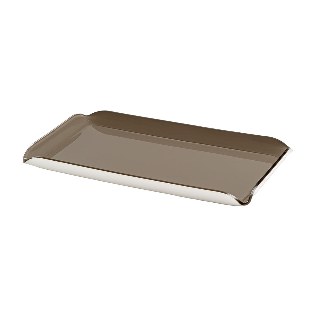 Vassoio rettangolare 44x25 Atlantica Sabbia/Bianco