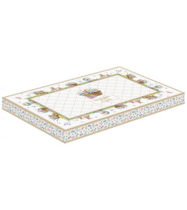 Piatto da portata in porcellana 35x23,5 Spring Bloom