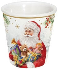 Set 4 bicchierini da caffè Santa Is Coming