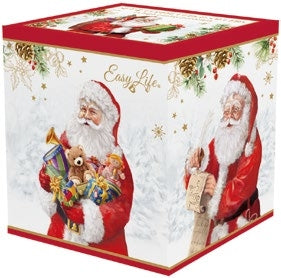 Set 2 tazzine da caffè con piattino in porcellana collezione Santa Is Coming