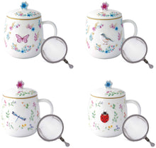 Carica l&#39;immagine nel visualizzatore di Gallery, Tazza infusiera Fancy Garden Farfalla
