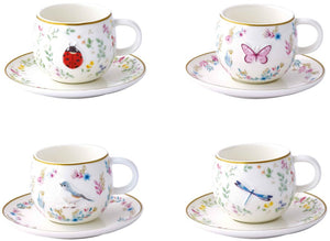 Set 2 tazzine espresso Fancy Garden - Cocinella e Farfalla