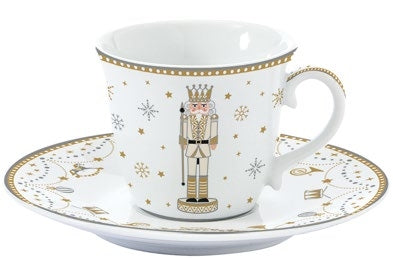 Set 2 tazzine da caffè con piattino Royal Nutcracker